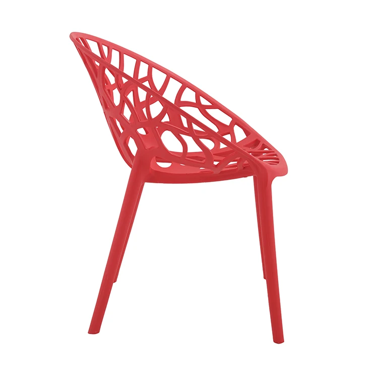 Comfortable restaurant outdoor garden chair stackable plastic