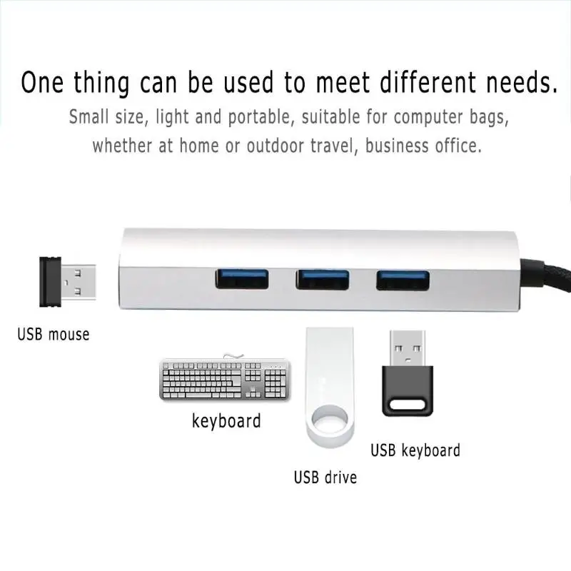 4-Порты Тип-C USB3.0 концентратор 5gbps высокой Скорость переходник-разветвитель для ПК