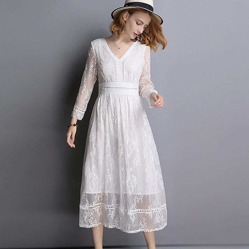 white dress designs 2018