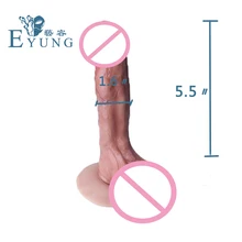 EYUNG 5 5 inch Strong suction cup penis for woman use Realistic Silicone huge dildos for