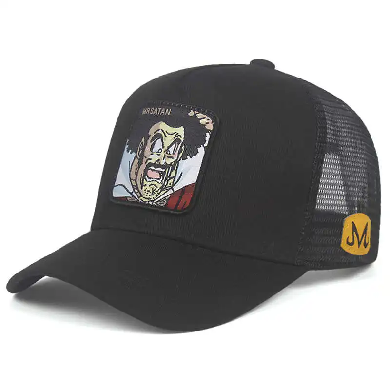 Новая мода GOKU VEGETA Broli Dragon Ball бейсболки воздухопроницаемые кроссовки для мужчин Snapback кепки Солнцезащитная шляпа для женщин bone caps Casquette - Цвет: MR SATAN