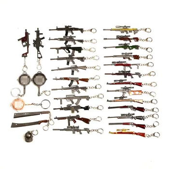 

Game Chicken Playerunknown's Weapons Battlegrounds Gum Model12cm Keychain Metal Alloy Keyring Military Peripherals Souvenir Toy