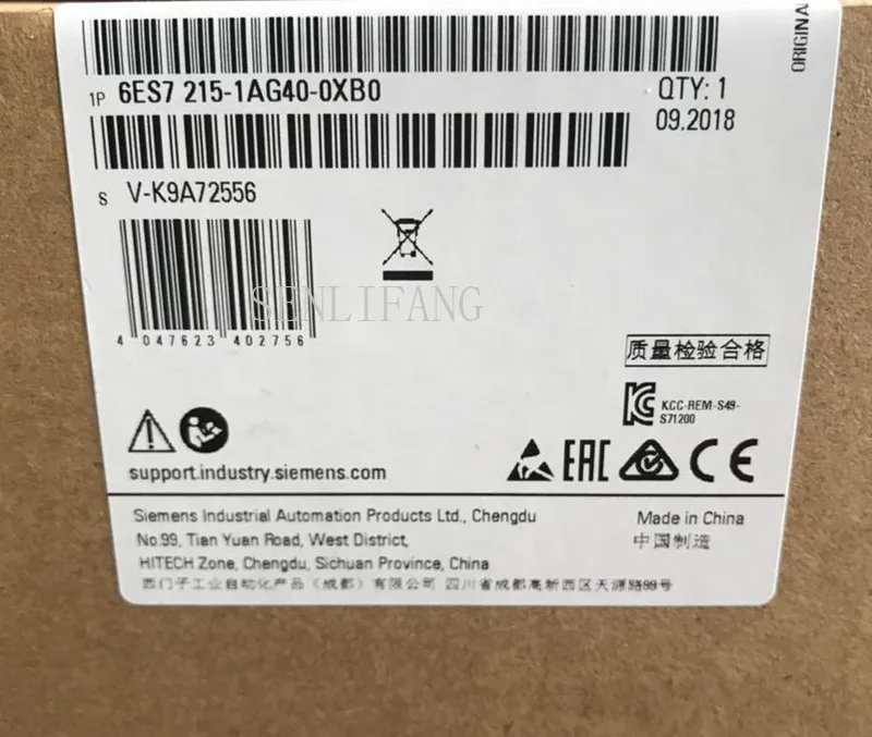 

Free shipping SIMATIC S7-1200, CPU 1211C, COMPACT CPU Original new 6ES7211-1AE40-0XB0
