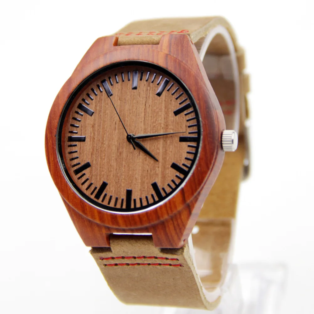 Red Wingceltis Brown Leather Watch Business Men's Not Mechanical Japen Machine Quartz Fashion And Casual Gift Bamboo Watches 6 bamboo placemats 30 x 45 cm brown