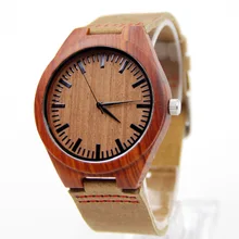 Red Wingceltis Brown Leather Watch Business Men’s Not Mechanical Japen Machine Quartz Fashion And Casual Gift Bamboo Watches