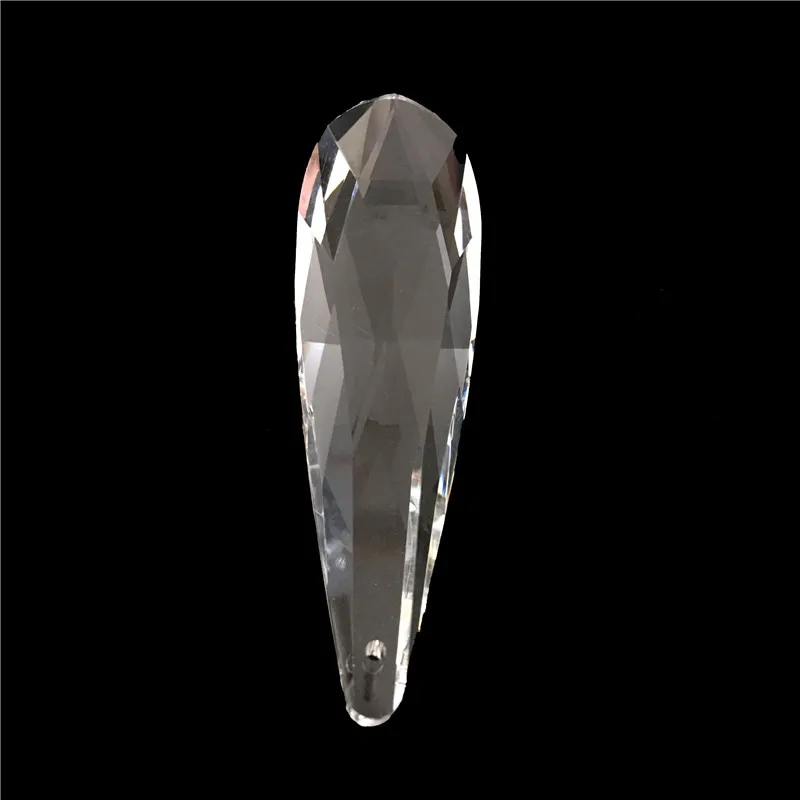 

Long size 120mm Clear 40pcs Chandelier Glass Crystals Lamp Prisms Parts Hanging Drops Pendants