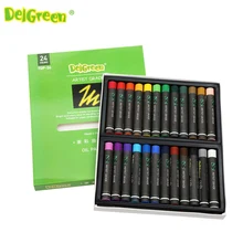 Starke Farbe Künstler 24 Farbe Ölkreide Set Runde Form Öl Pastell Kreide Sticks 24 Farben Set Schule Schreibwaren
