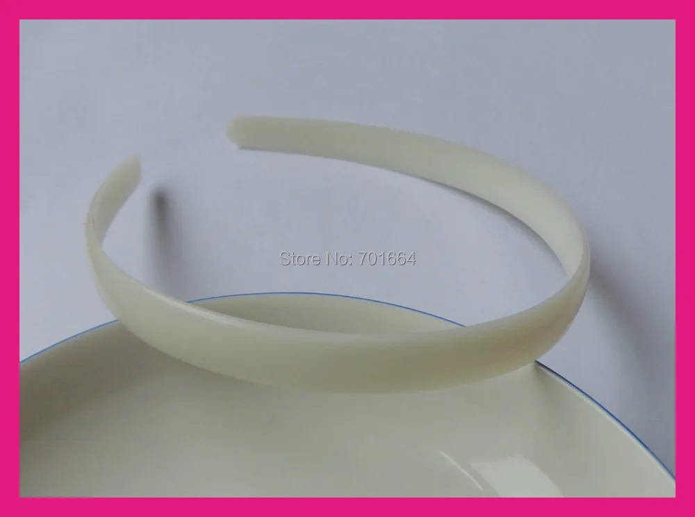 10 шт. 14 мм белый обычный полукруглый поверхности Пластик ободки для волос без зубов у экологичный материал, сделка для сыпучих