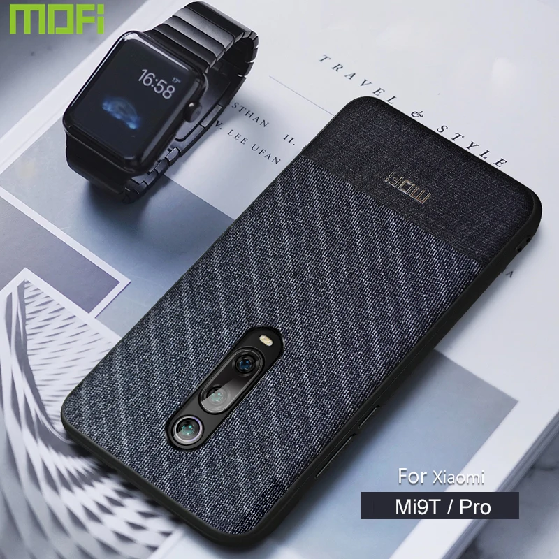 Чехол для Xiao mi 9T Pro Чехол Mofi для Xiao mi 9T чехол для задней крышки костюм ткань Бизнес Стиль Красный mi K20 Pro Чехол для mi 9T Pro