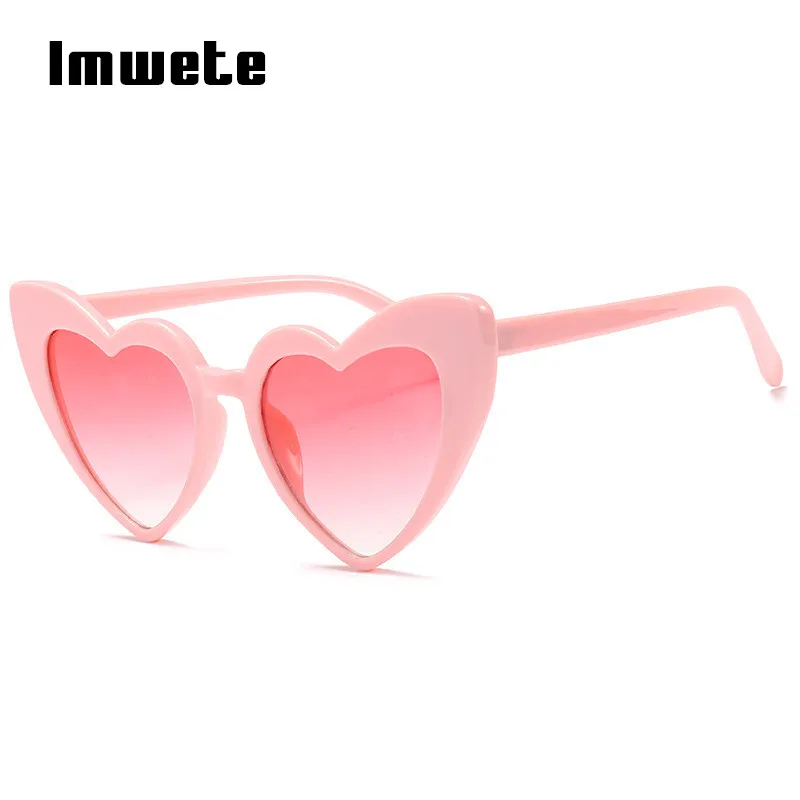 

Imwete Heart Sunglasses Women Pink Lolita Love Vintage Sun Glasses Christmas gift Retro Glasses Driving UV400 Glasses