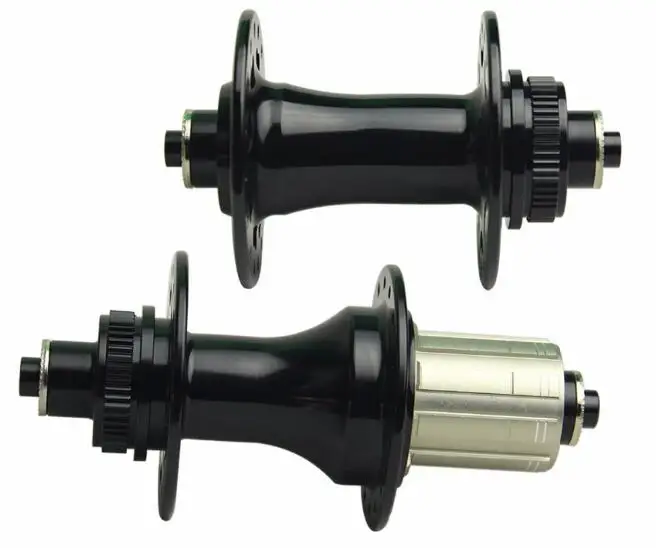 

32H Powerway CT11 Center/Centre Lock J Bend/Hook Mountain Bike Hubs 32 Holes Bicycle Hubset ENDURO Bearings QR Version Black