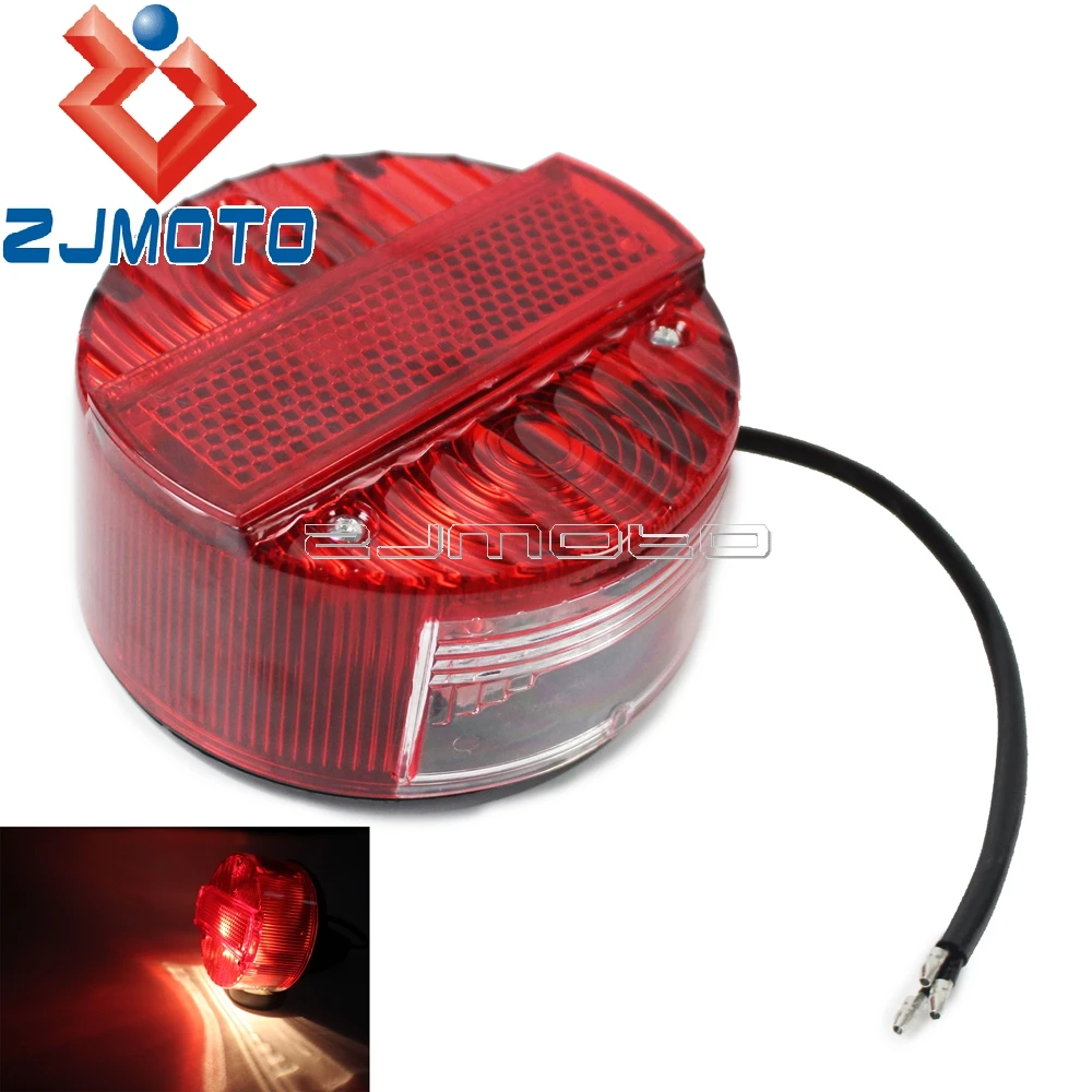 

Motorcycle Tail Light For Suzuki TS125 TS150 TS250 Simson SR50 S51 MZ ETZ 150 250 251 301 LED Rear Tail Light Red