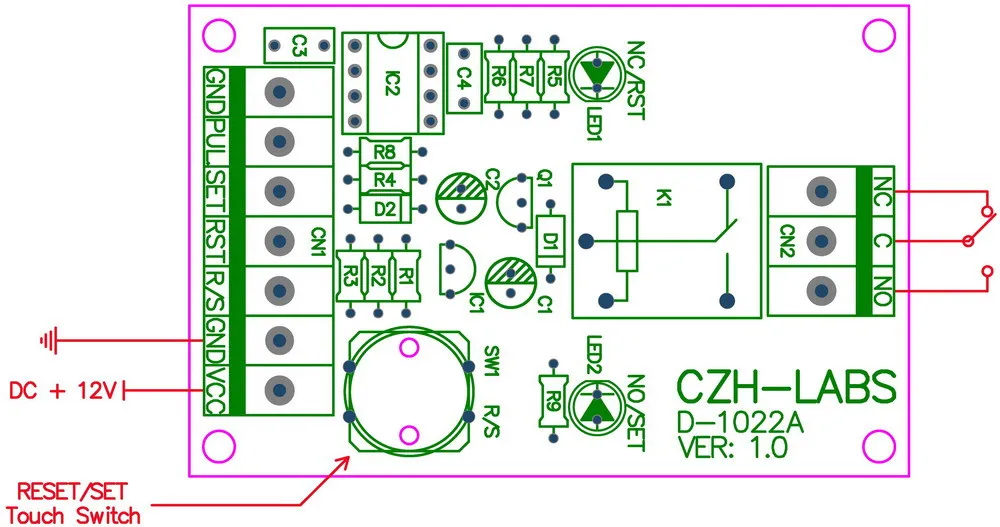 D-1022A_board switch indicate