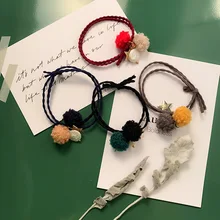 1 шт., веревка для волос для девочек с жемчужинами, пятиконечная звезда, двухцветное кольцо для волос G0409