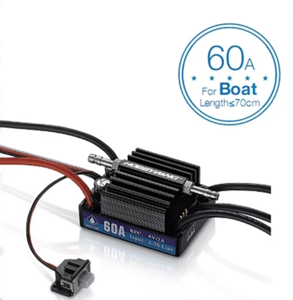 

Hobbywing SeaKing V3 Waterproof Speed Controller 60A 2-3S Lipo 6V/2A BEC Brushless ESC for RC Racing Boat