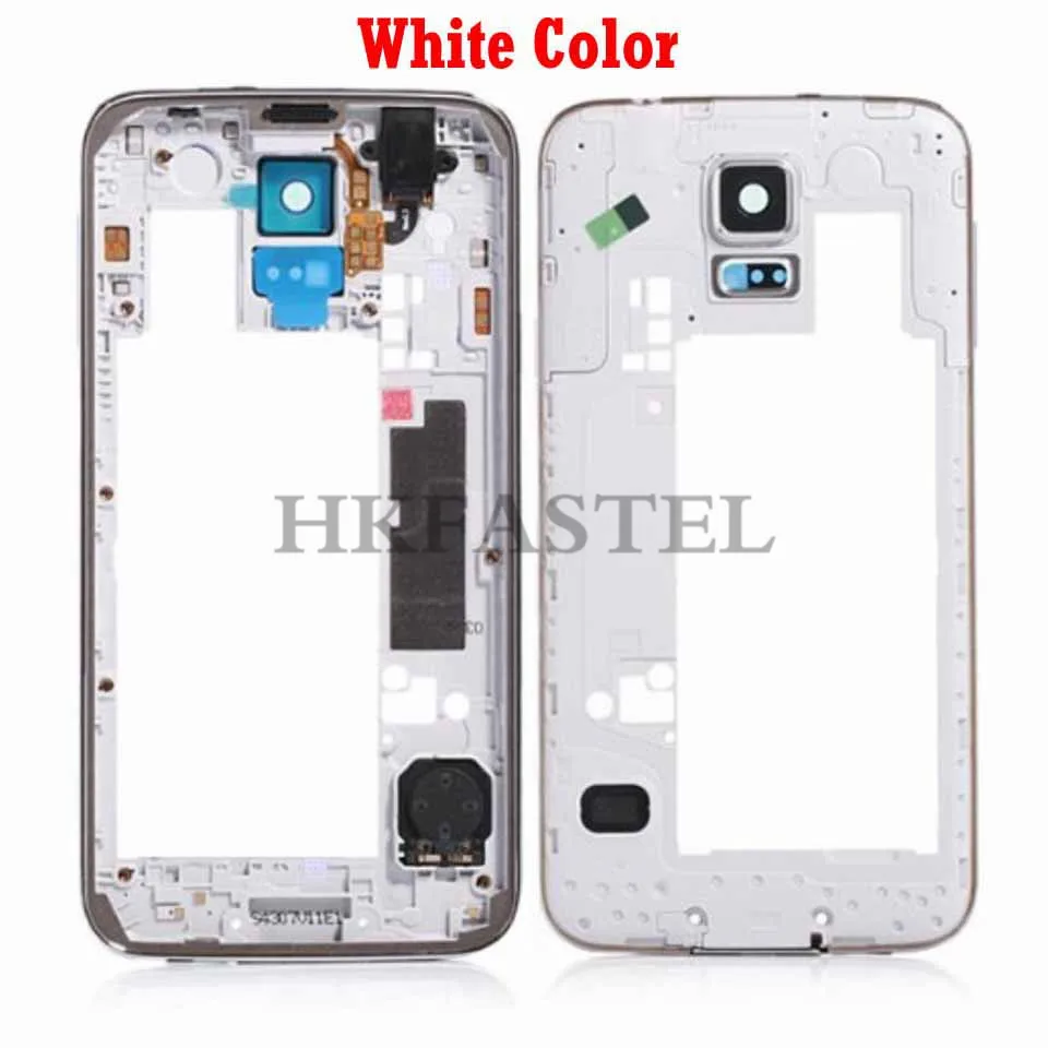 Для Samsung Galaxy S5 i9600 G900F G900M G900H G900P средняя рамка Корпус с кнопкой питания громкости