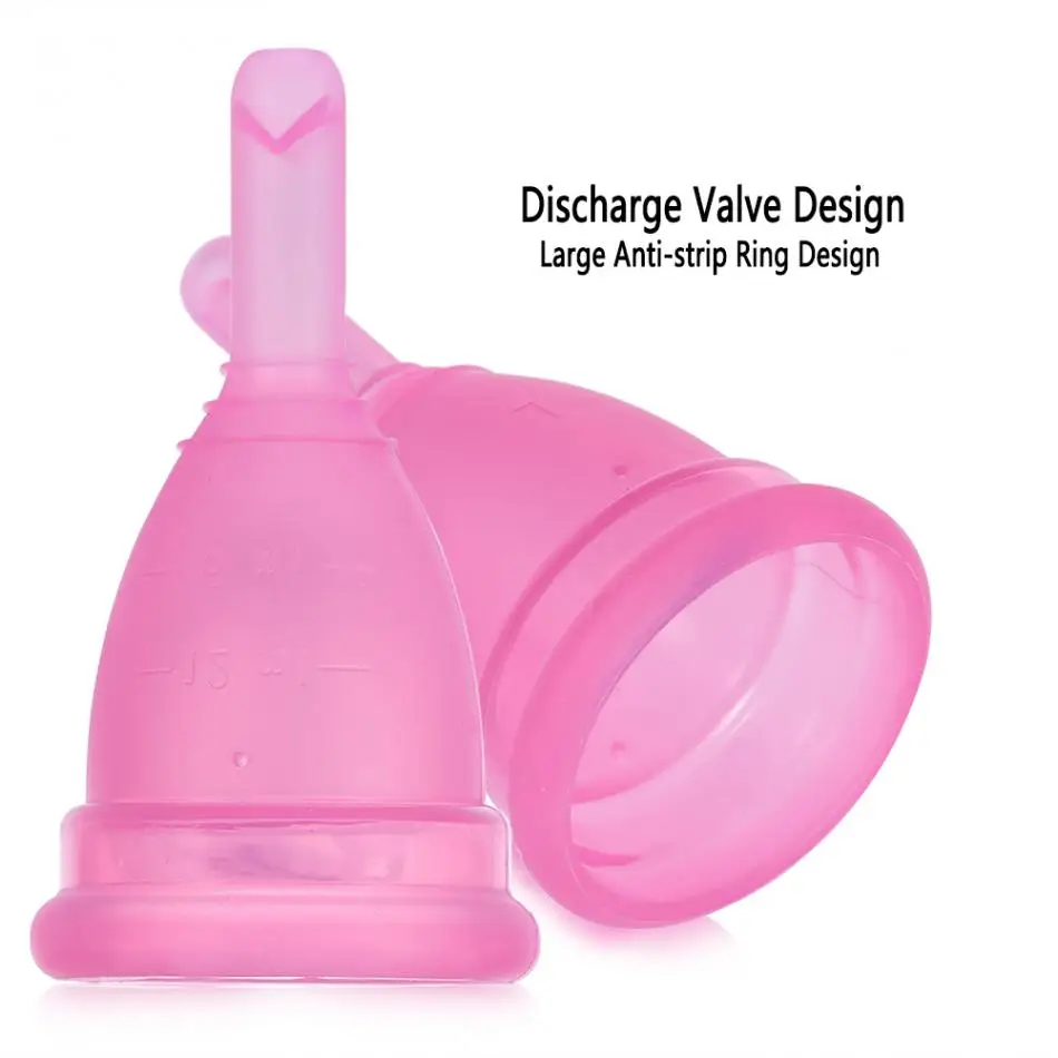 Discharge Valve Menstrual Cup Women Care Reusable Menstrual Cup