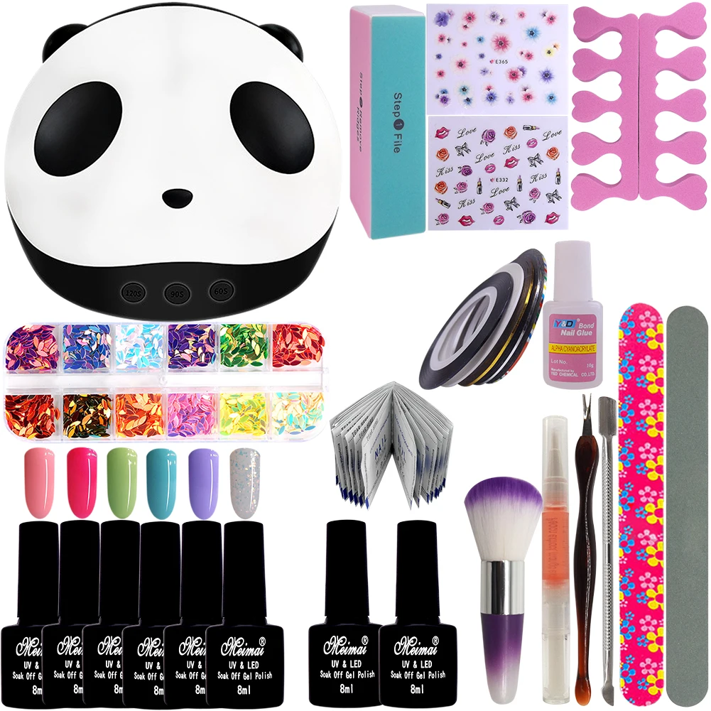 

New Manicure Set With 36w UV LED USB Lamp Dryer Extension Set For Manicure Tools For Manicure Nail Art Sets Nail Polish Gel