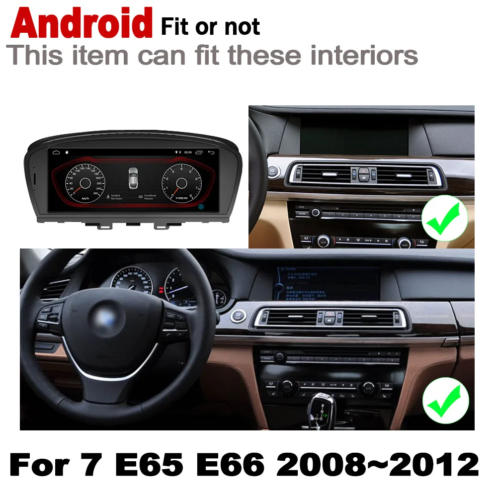 Discount Android 7.0 up IPS car player for BMW 7 E65 E66 2008~2012 CIC original Style Autoradio gps navigation HD Screen Stereo Bluetooth 1