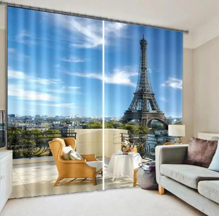 Luxury Blackout Iron tower 3D Window Curtains For Living Room Bedroom Customized size Drapes Cortinas Rideaux Cushion cover | Дом и сад