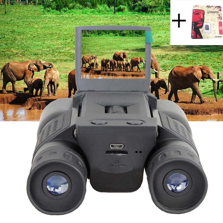 

New 2" LCD Screen CMOS HD 720P USB Digital Binocular Telescope 96m/1000m Telescopio DVR Binoculars Photo Camera Video Recording