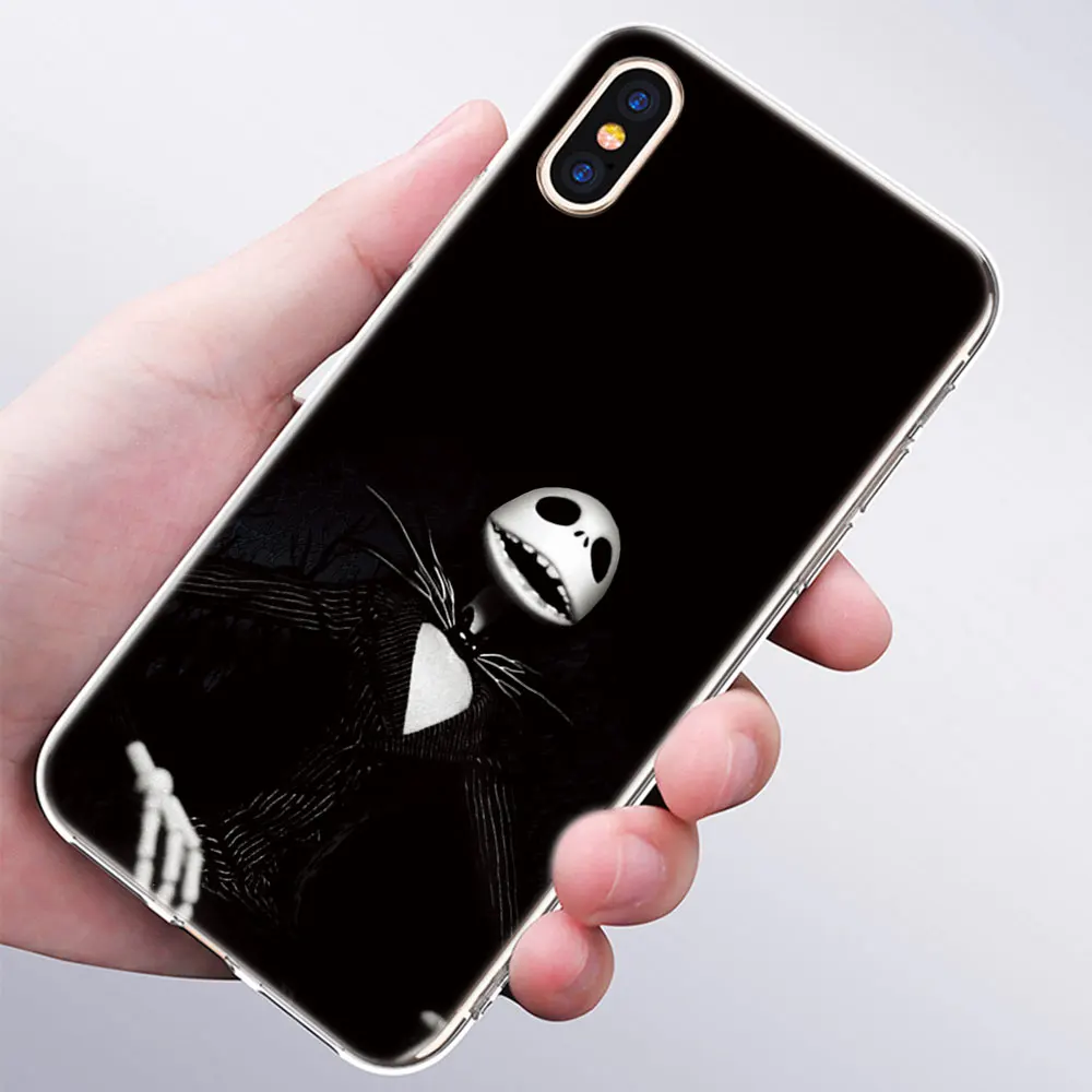 Модный силиконовый чехол Jack skellington для Apple IPhone 11 Pro XS Max X XR 7 8 6 6s Plus 5S SE TPU мягкий чехол для телефона s - Цвет: 015