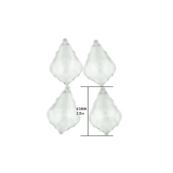 

102pcs/Lot , Free Shipping, 63mm Crystal French Leaf Pendant , Crystal Chandelier Pendant For DIY Curtain , Chandelier Parts