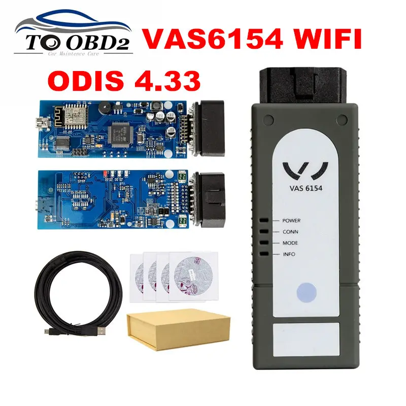 

Newest VAS6154 WIFI ODIS V4.33 Upgrade of VAS5054A OBD2 Diagnostic Tool VAS 6154 WIFI Full Chip Works For AUDI/Skoda