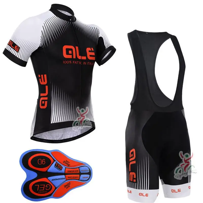 Pro Cycling Jersey Set Bike Uniform Cycle ALE Ropa Ciclismo Bicycle
