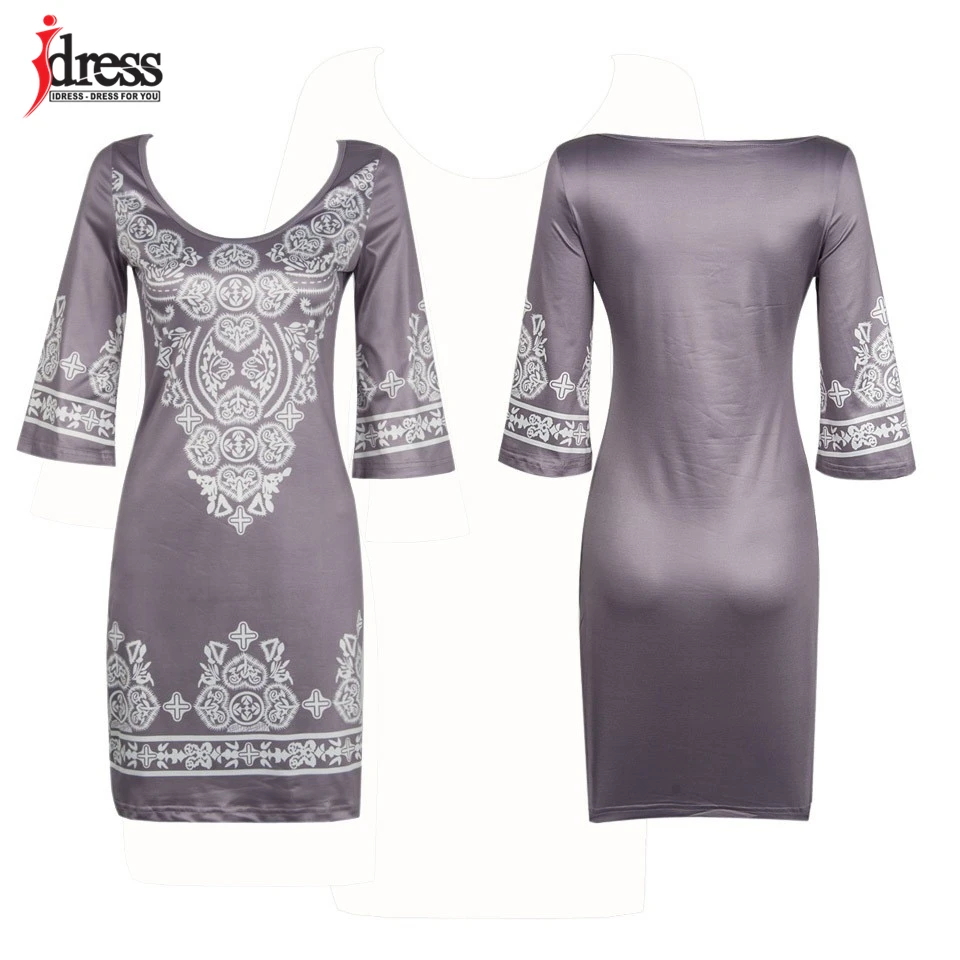Sexy Club Dress 2017 Summer Vintage Bodycon Dresses Women Cashew Flowers Printed Sexy Elegant Boho Casual Party Tunique Femme (7)