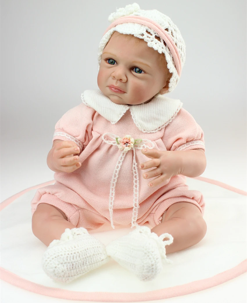 Newborn Realistic Soft New Baby Dolls Full Body Silicone ...