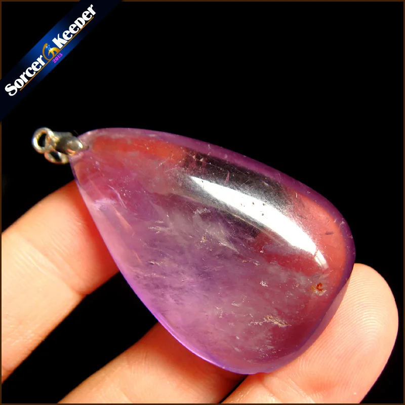 

Fashion Jewelry Natural Purple Amethysts Crystal Stone Pendant Necklace For Women Timeless Love's Gift For Girlfriend OS064