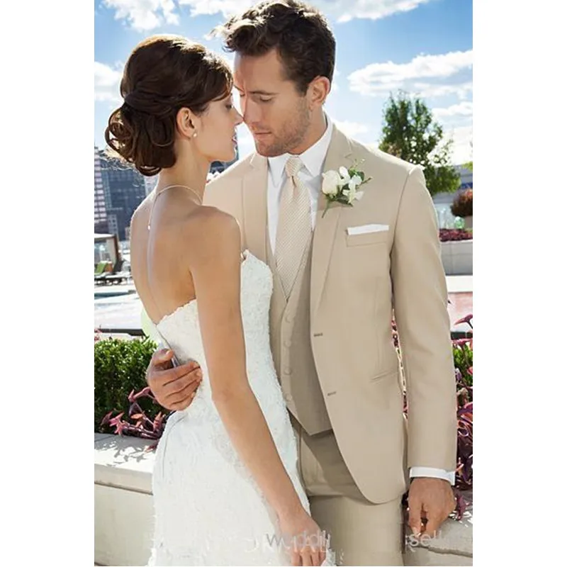 Wedding Suits Design For Men custom made 3 Piece 4 Button