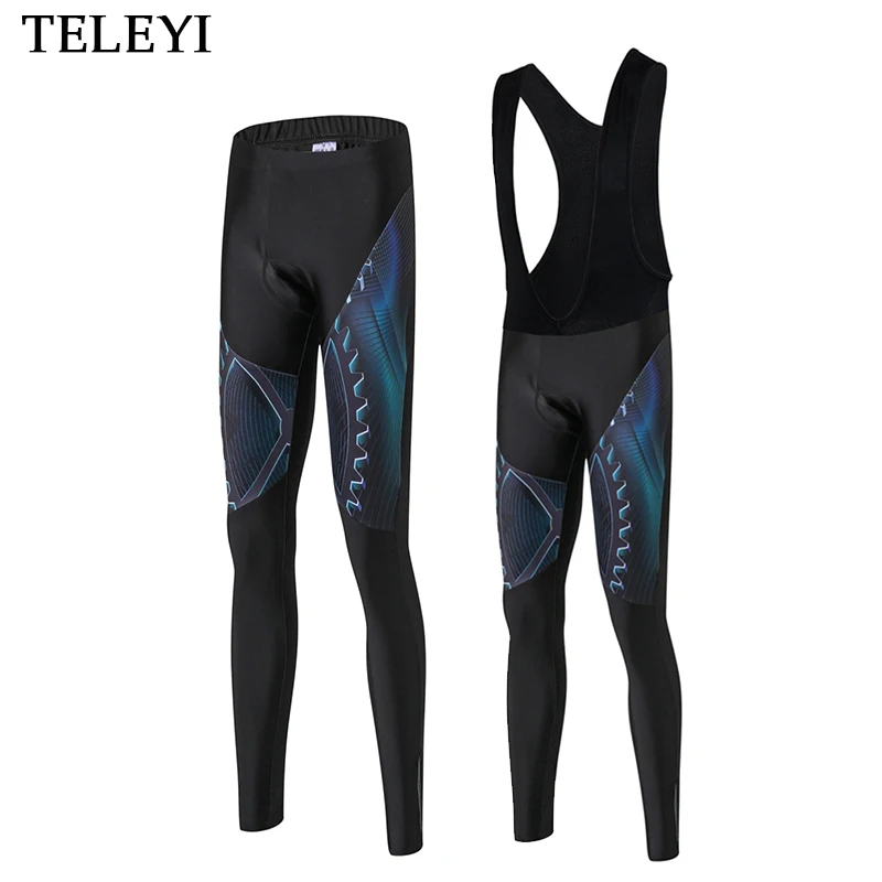 Teleyi العتاد برو فريق outdoor الرياضة الدراجات السراويل السوداء الرياضة mtb الدراجات جل 3d مبطن السراويل الضيقة