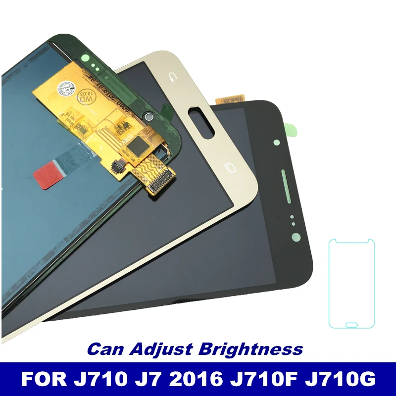 

Can Adjust Brightness LCD Replacement For Samsung Galaxy J710 J7 2016 J710F J710M J710FN Display Touch Screen Digitizer Assembly