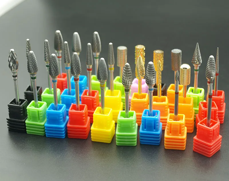 

KIMAXCOLA 26 Types Super Carbide Nail Drill Bit Electric Drilling Manicure Machine Accessories Nail Tool,Cuticle remover.
