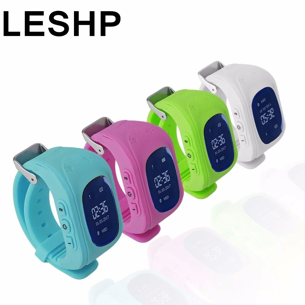 LESHP gps smart watch Q50 детские безопасные наручные локатор gsm трекер SIM SOS anti-потерял дети часы для iOS Android PK Q60