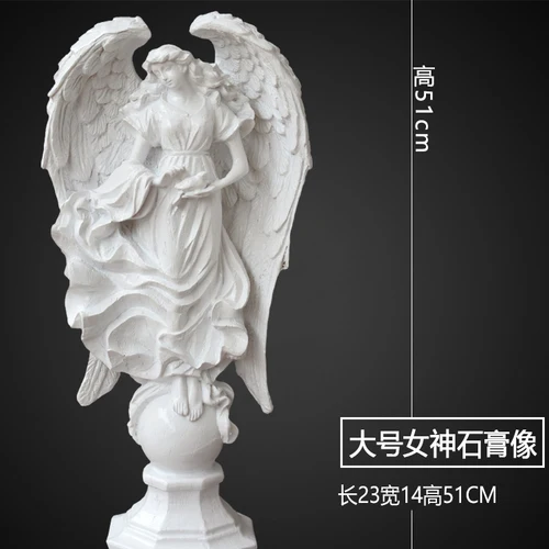 Греческая богиня гипсовая статуя украшение Ангел мини труба персонаж статуя скандинавский Декор на стол скульптура из смолы - Цвет: B