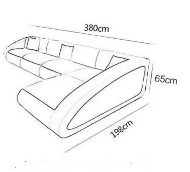 Современный минималистичный толстый кожаный диван в форме углов первый слой кожаный диван-комбинация гостиной - Цвет: 1 LOUNGE 3 SEATER
