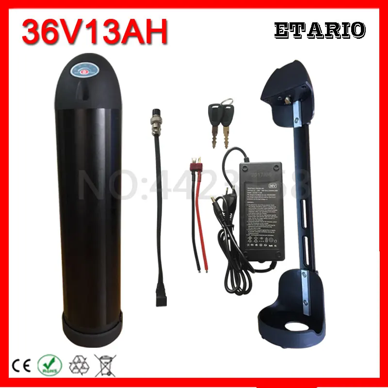 Sale EU US Free Tax 36V 500W Motor Electric Bicycle Battery 36V 13AH E-Bike Li-ion Battery 36 V 13AH lithium Scooter Battery with BMS 1