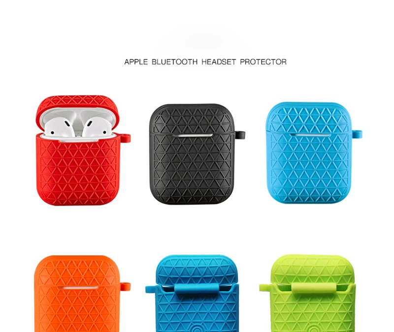 Silicone Cover For Air Pods Cute Cartoon Covers For AirPods Wireless Headphone Silicon Cases For Apple Earpods Protective Skin (10)