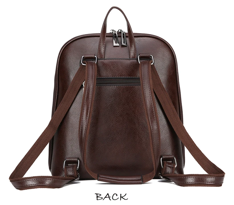 Винтажный женский рюкзак, высокое качество, кожа, школьные сумки для девочек, леди, простой стиль, рюкзак, большая вместительность, для отдыха, на плечо, Ba