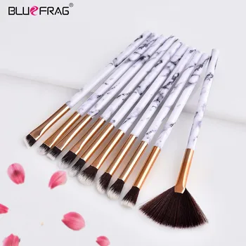 

2/4/10pcs Marble Makeup Brushes Tools Set Pro Marbling Handle Eye Shadow Eyebrow Lip Powder Foundation Comestic Make Up Brush