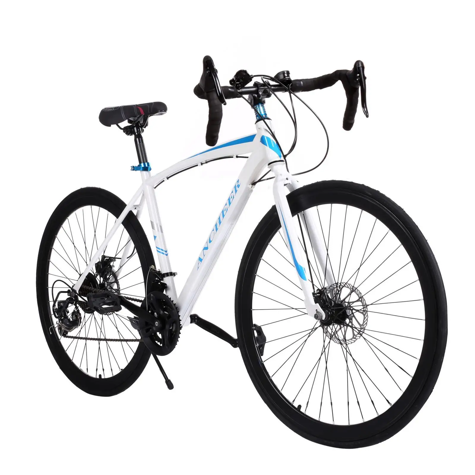 

Bicycle shape Hot Fixed Ancheer Road Cycling Road Steel etc 700C Cool bar Olecranon Gear Road Detachable Drop Highway