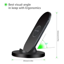 Wireless Charger Standered Fast Charging for iPhone 8 10X Samsung Galaxy S6 S7 S8 galaxy NOTE 8 S8 S7 QI A2-10W Charge for free