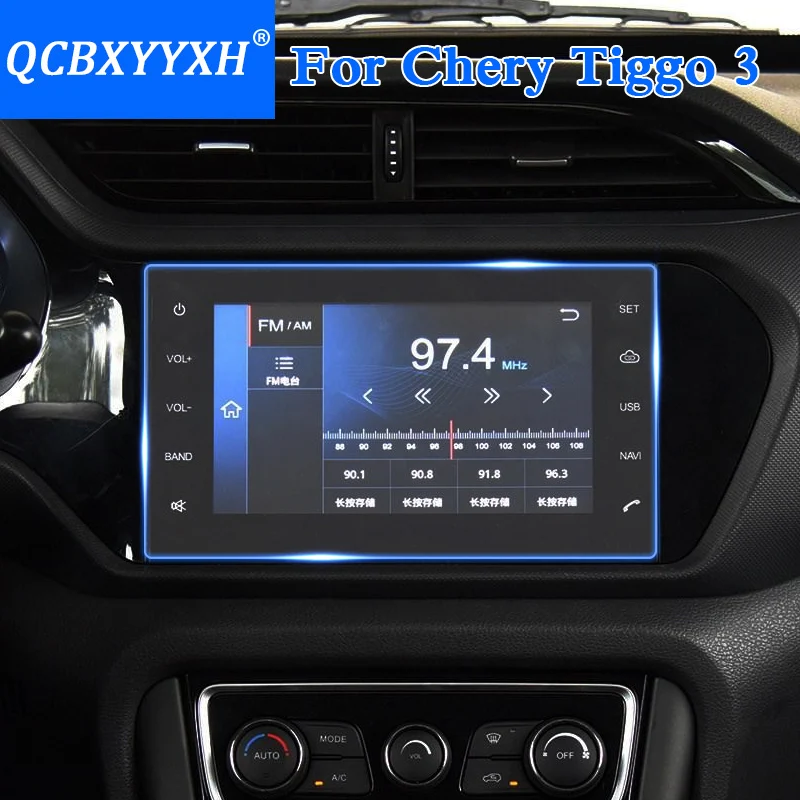 Автомобильная наклейка QCBXYYXH для Chery Tiggo 3 gps навигация стеклянная защитная пленка