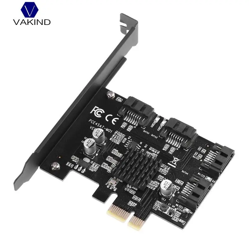 

NEW PCI Express PCIE To SATA 4 x SATA3.0 Interfaces 6G Expansion Controller Adapter Card