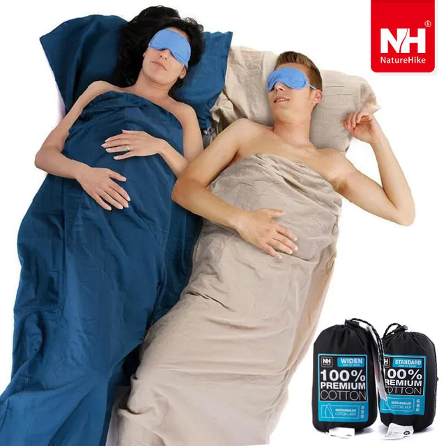 naturehike 2 sizes travel envelope cotton sleeping bag sack liner sheet sack