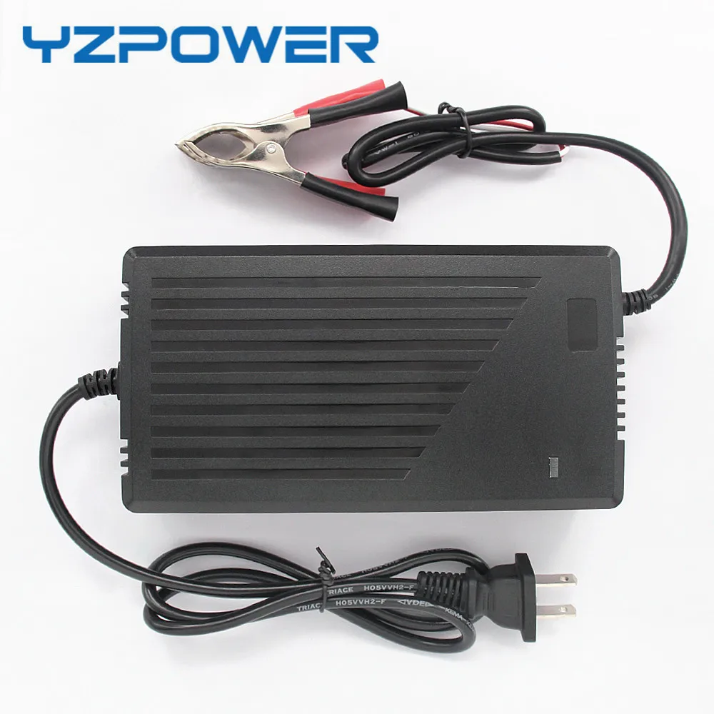 YZPOWER 12,6 В в 12A 11A 10A 9A Смарт литиевая батарея Скутер зарядное устройство для 12 В одно колесо электрический самокат