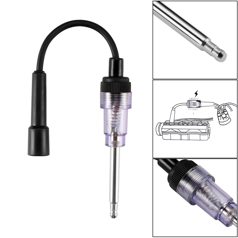 ALLOMN Fool proof Spark Tester Automobile Testing Tool 12V Coil Tester